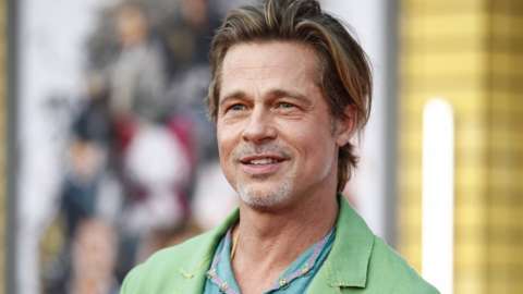 Brad Pitt at the Los Angeles premiere of Bullet Train
