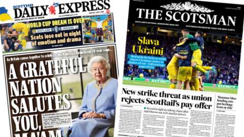 Thursday's papers