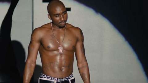 Tupac on stage