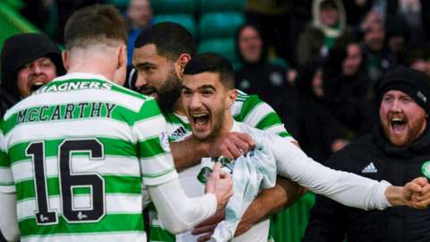 Celtic's Liel Abada celebrates