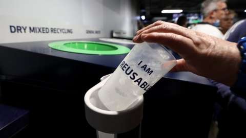 Reusable cup at London Stadium