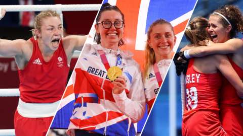 Lauren Price, Katie Archibald & Laura Kenny & Hockey
