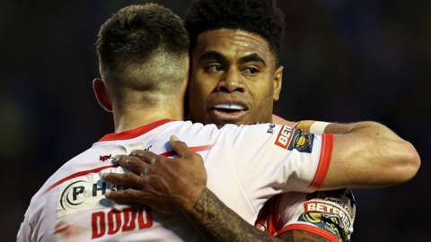 Lewis Dodd and Kevin Naiqama were both among the try scorers in St Helens' win at Warrington