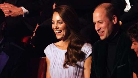 The Duke and Duchess of Cambridge attend the first Earthshot Prize awards ceremony at Alexandra Palace in London.