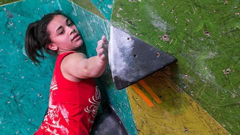 GB climber Molly Thompson-Smith in action