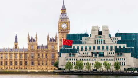 Houses of Parliament and MI6 buildings