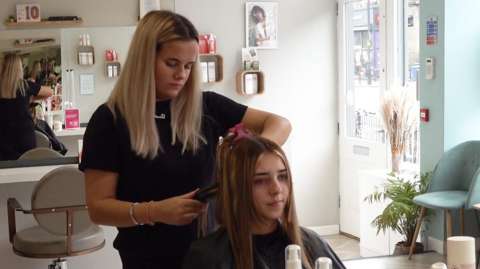 Kerry Anderson set up the 'Brave, Strong, Beautiful' salon which provides training for young people.
