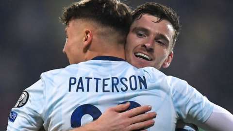 Nathan Patterson scored his first Scotland goal in a win in Moldova in November