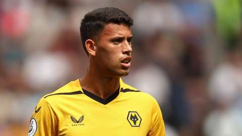 Matheus Nunes playing for Wolverhampton Wanderers