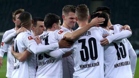 Borussia Mönchengladbach celebrate