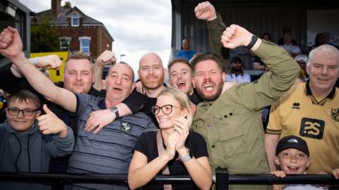 Port Vale fans warmed up for the play-offs by cheering their side to victory at already promoted Exeter on Saturday