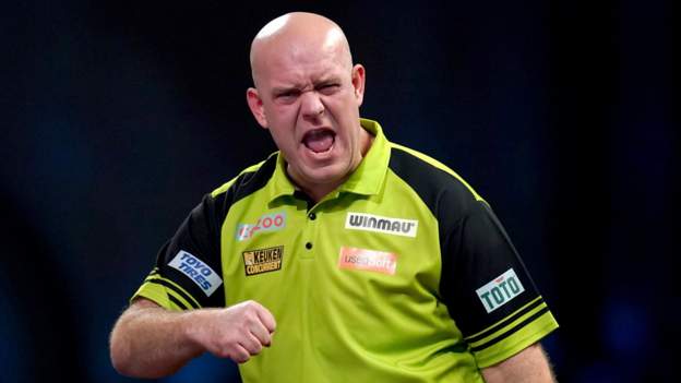 Van Gerwen starts with comfortable win at Worlds