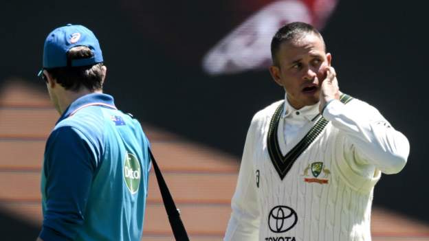 Australia vs West Indies: Usman Khawaja retires hurt after being hit by ...