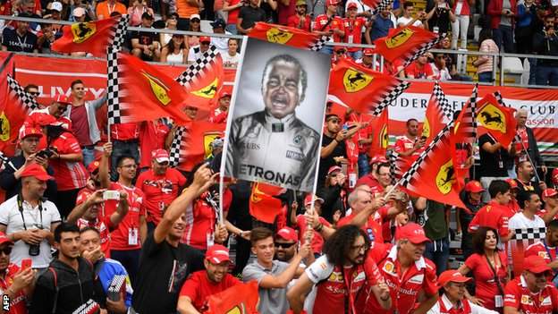 Ferrari fans at Monza