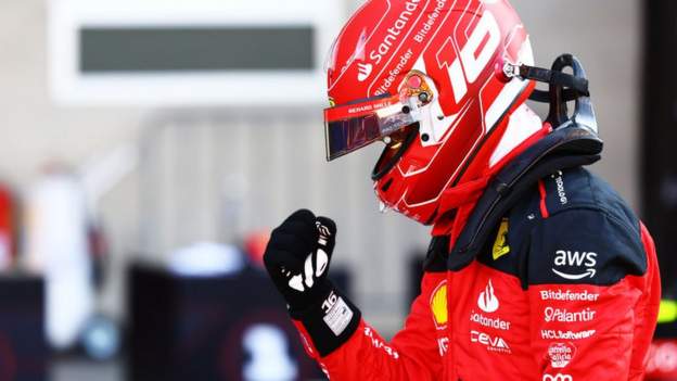 Mexico City Grand Prix: Ferrari's Charles Leclerc takes surprise pole position ahead of Carlos Sainz