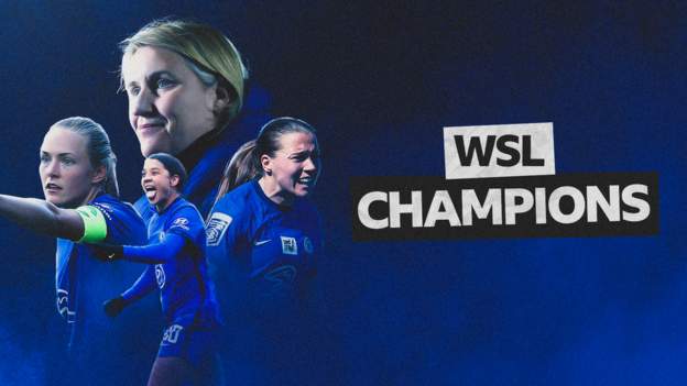 Chelsea 5-0 Reading: Emma Hayes' side retain WSL title with win - BBC Sport