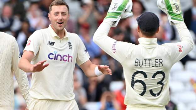 England v India: Ollie Robinson claims maiden five-wicket haul