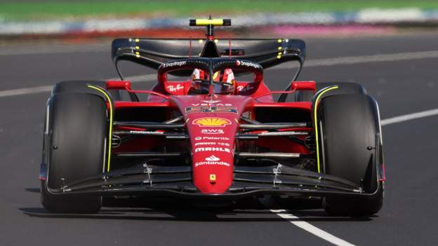Australian Grand Prix: Ferrari's Carlos Sainz tops first practice in Melbourne