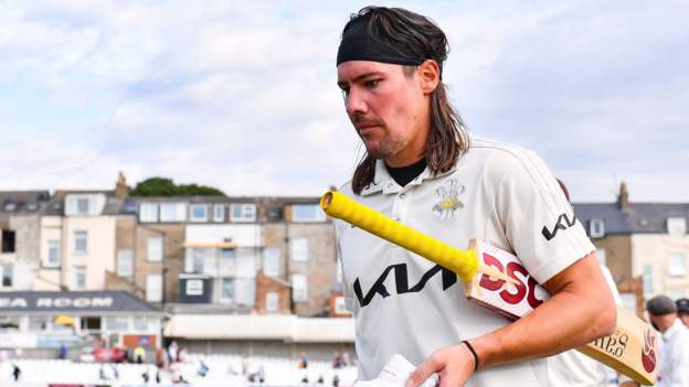 County Championship: Rory Burns hits the century for Surrey against Yorkshire