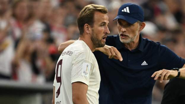 Harry Kane makes Bayern Munich debut in German Super Cup defeat by RB Leipzig