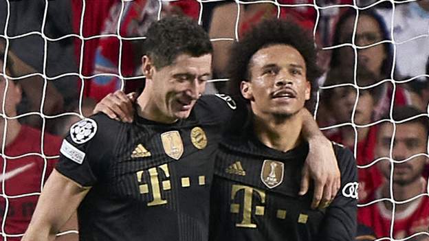 Benfica 0-4 Bayern Munich: Leroy Sane scores twice as late goal rush secures win..