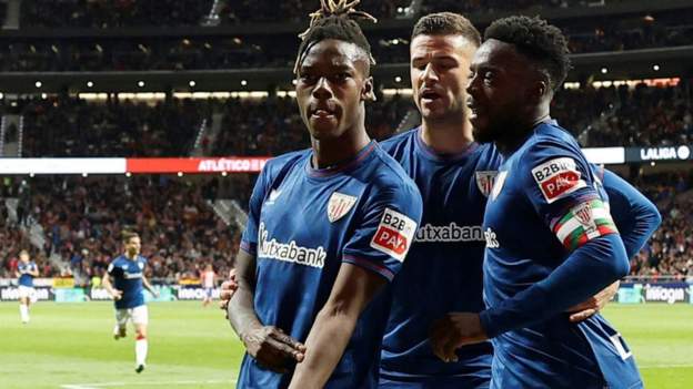 Atletico Madrid 3-1 Athletic Bilbao: Nico Williams accuses home fans of racist abuse