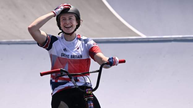 Tokyo Olympics: Charlotte Worthington wins BMX freestyle gold for Great Britain