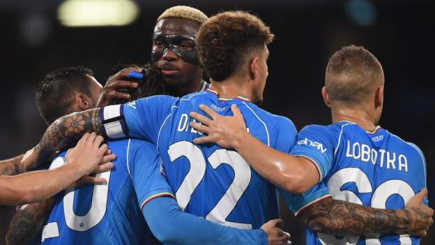 Napoli 4-1 Udinese: Victor Osimhen scores in first game since mocking social media post thumbnail