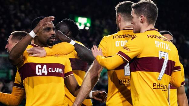 Celtic 1-1 Motherwell: Jon Obika earns late draw for visitors in another chaotic encounter