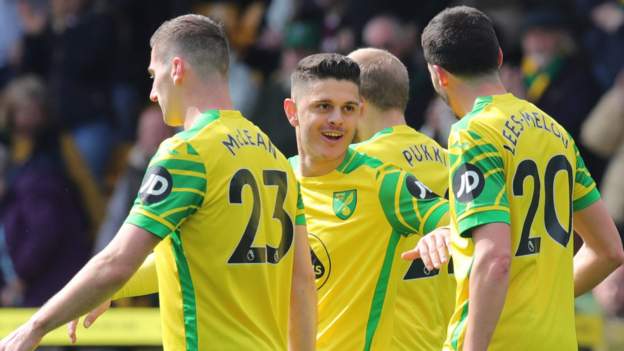 Norwich beat Burnley in tense relegation scrap