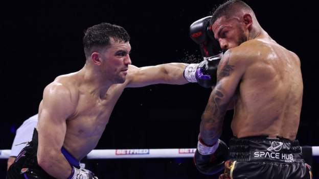 Jack Catterall v Jorge Linares: British light-welterweight eases to unanimous points win in Liverpool
