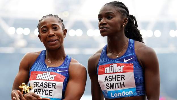 Anniversary Games: Dina Asher-Smith second as Shelly-Ann Fraser-Pryce ...