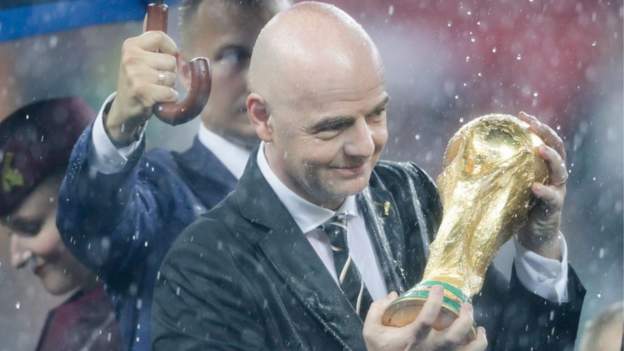 Fifa president Gianni Infantino says biennial World Cup can help save African lives