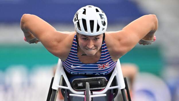 World Para Athletics Championships: Sammi Kinghorn secures T53 100m world gold