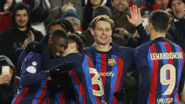 Barcelona 1-0 Real Sociedad: Ousmane Dembele settles Copa del Rey quarter-final thumbnail