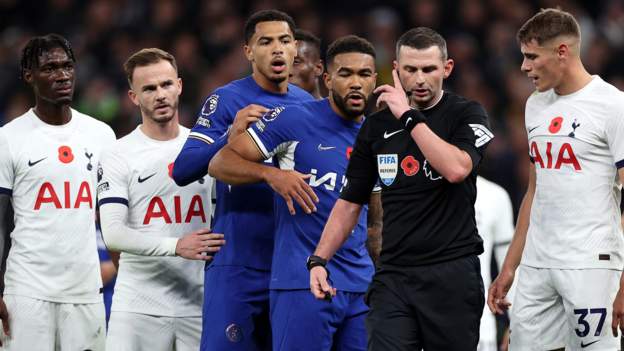 Tottenham 1-4 Chelsea: Unpacking nine VAR checks in chaotic half of football