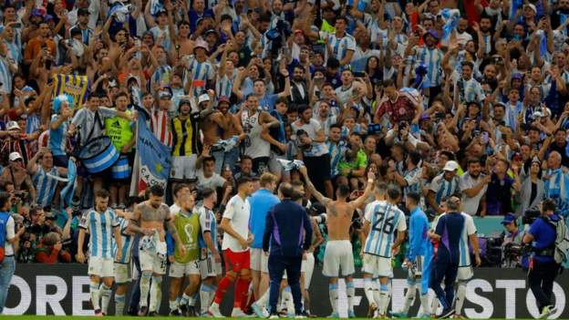 Messi shines as Argentina win chaotic Qatar classic