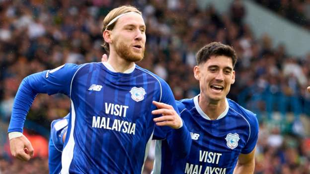 Leeds hit back from two down to draw with Cardiff