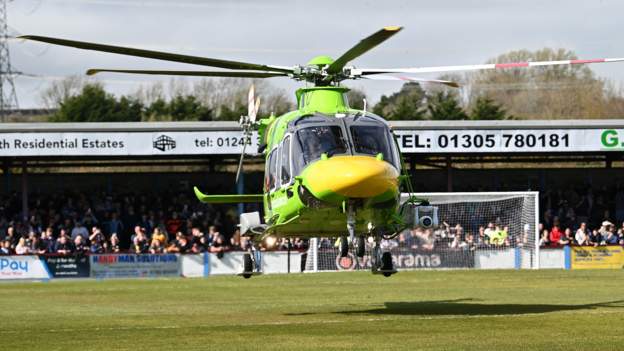 Weymouth v Yeovil off due to medical emergency