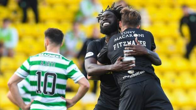 Livingston 1-0 Celtic: Visitors slump to fourth defeat in five for Ange Postecog..