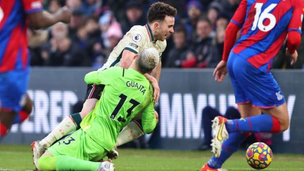 Crystal Palace boss Patrick Vieira angered by Liverpool penalty
