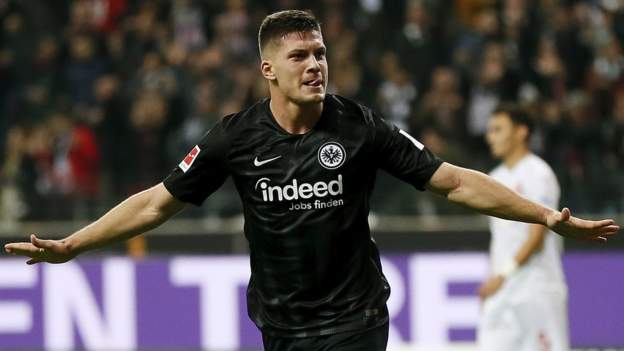 Luka Jovic scores 5 goals vs. Fortuna Dusseldorf ' 2018-19 Bundesliga  Highlights