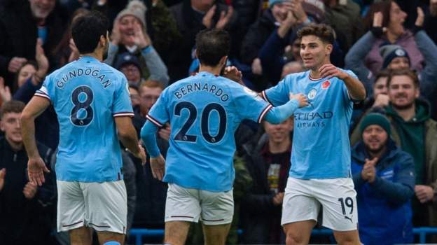 Injury-time Haaland penalty sends Man City top