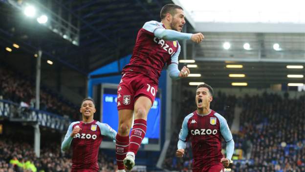 Everton 0-1 Aston Villa: Emiliano Buendia header earns win for visitors