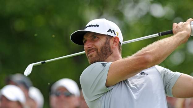 BMW Championship: Dustin Johnson cards course-record 63 to share lead ...