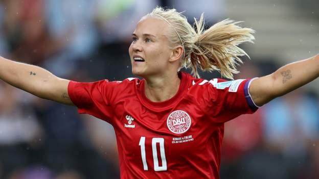 Euro 2022: Pernille Harder scores as Denmark beat Finland to keep hopes of progr..