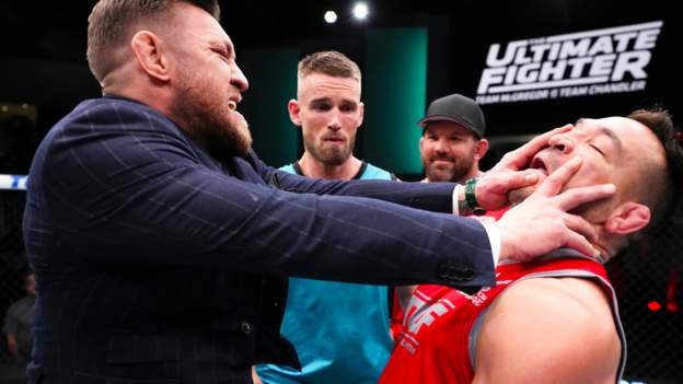 McGregor shoves Chandler amid TUF losing streak