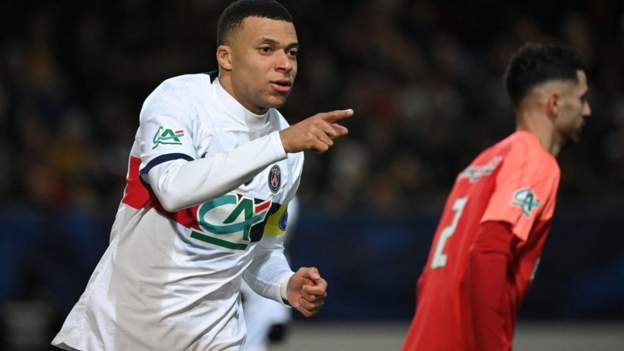 Mbappe hits hat-trick as PSG win 9-0 in French Cup
