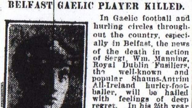 A local newspaper reports the news of William Manning's death