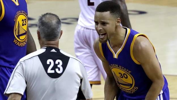 NBA finals: Steph Curry ejected as the Cleveland Cavaliers force